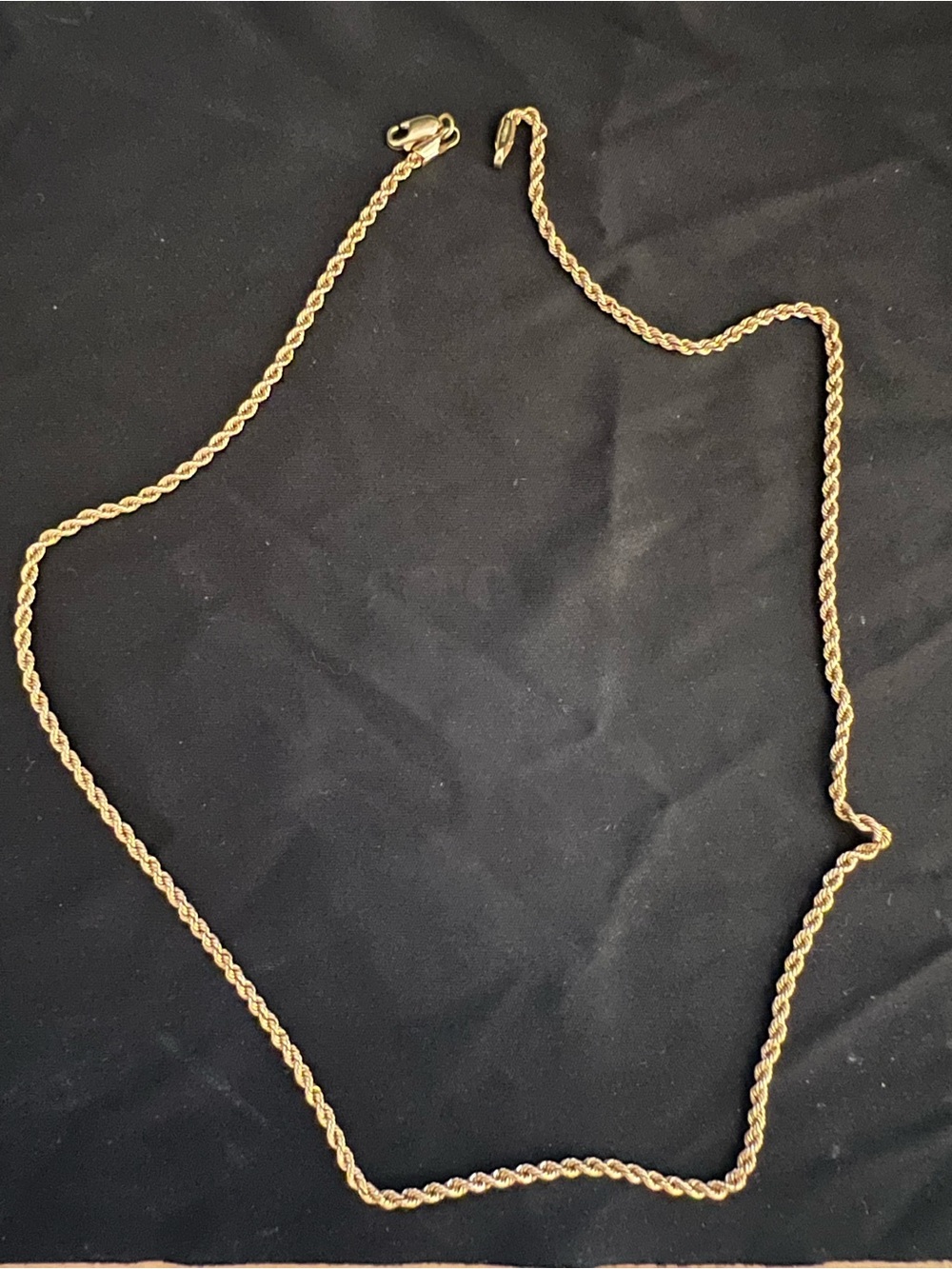 14k Rope Chain Necklace